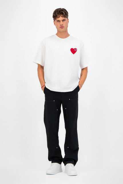 T-shirt "Heart" White/Red