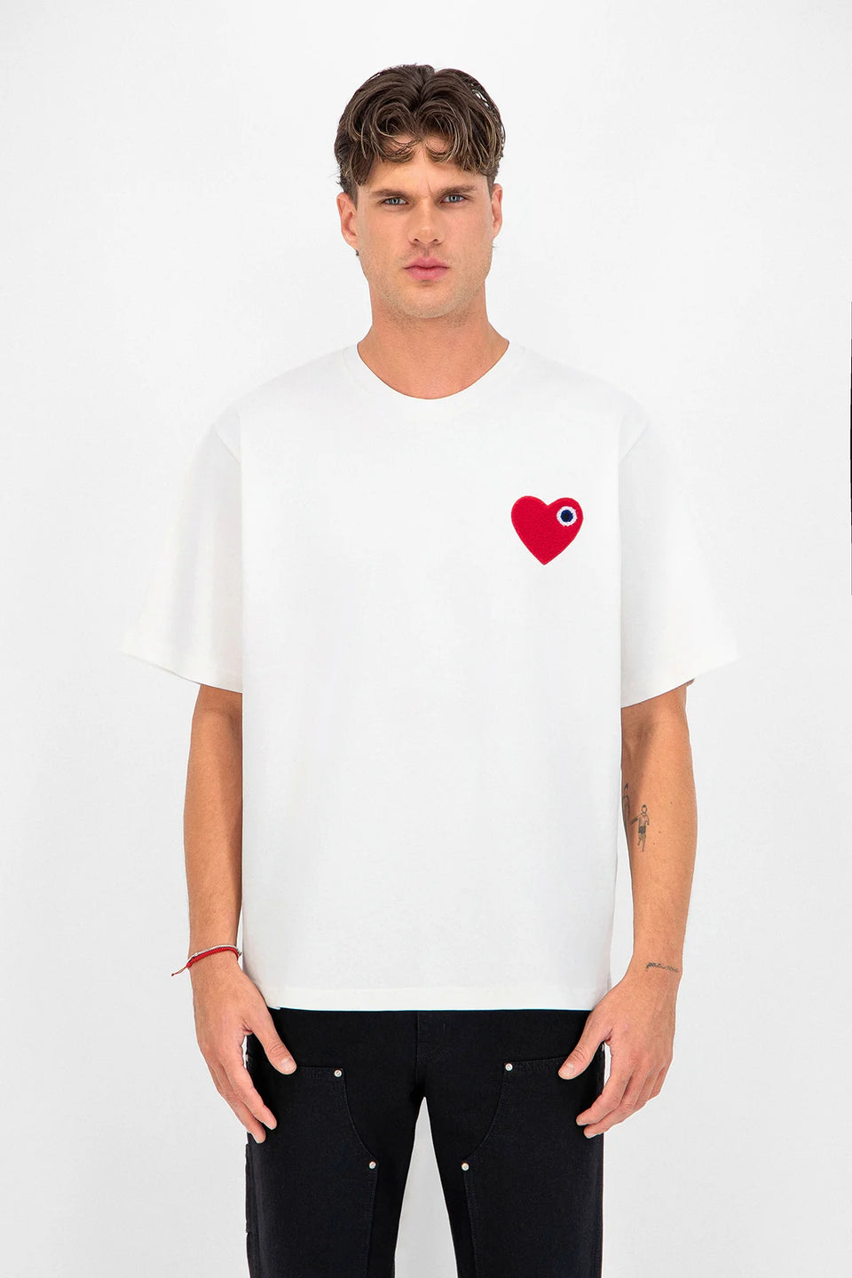 T-shirt "Heart" White/Red