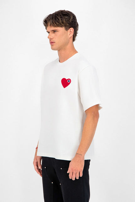 T-shirt "Heart" White/Red