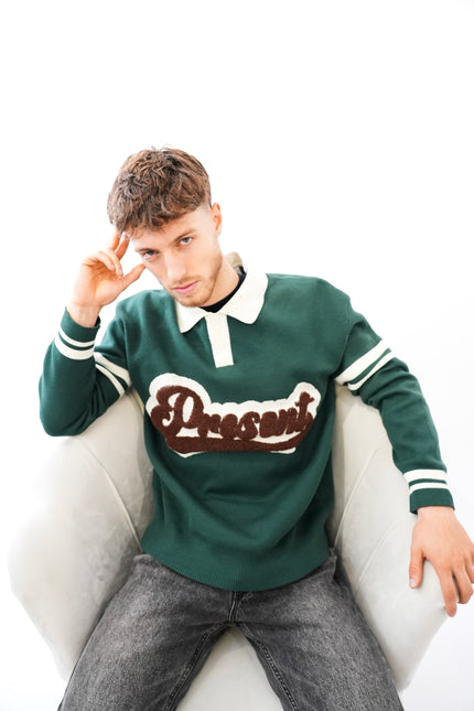 Sweat "Present" Dark Green