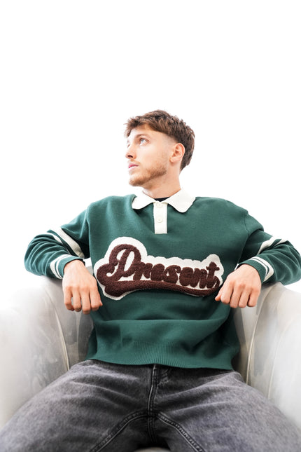 Sweat "Present" Dark Green