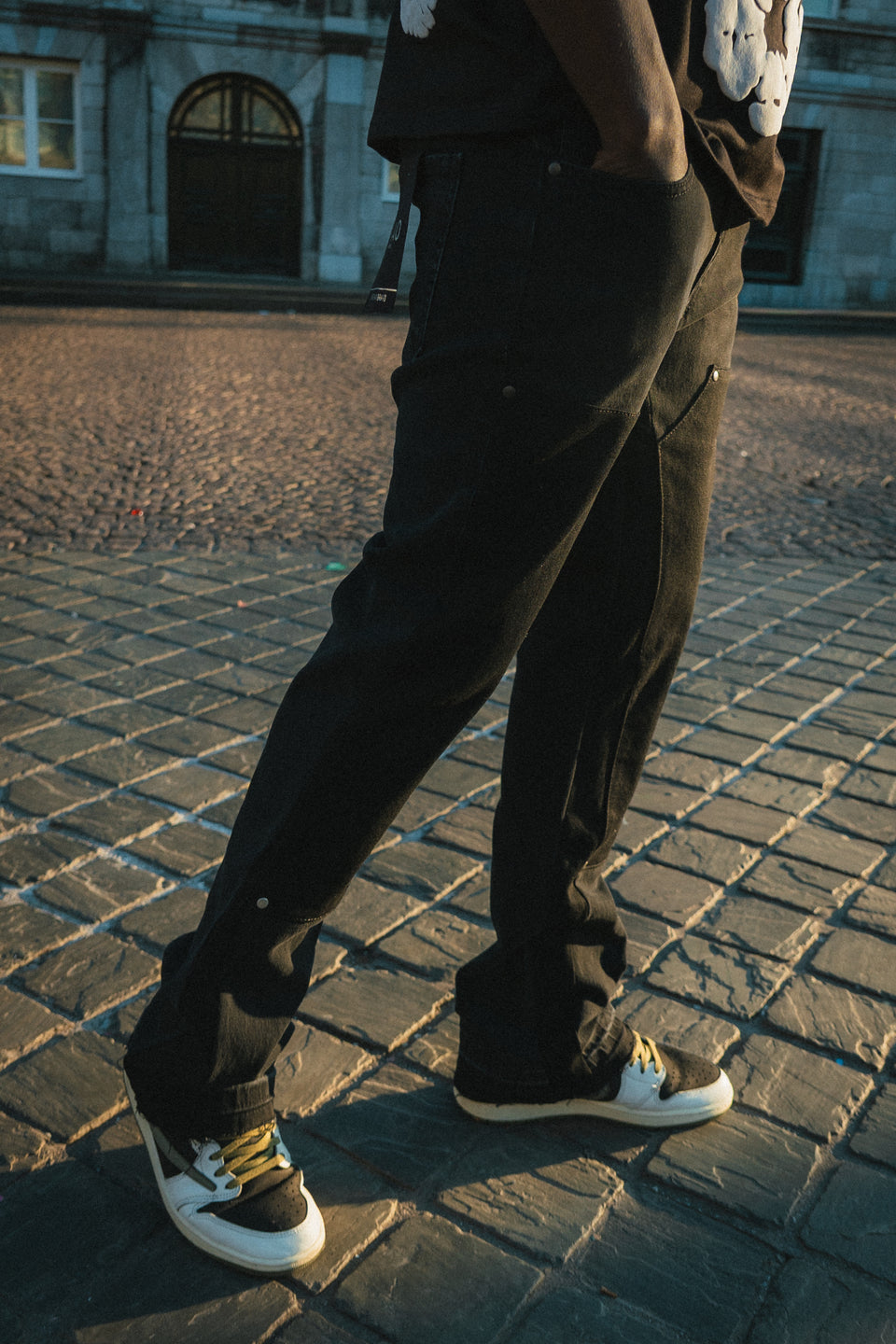 JEANS  FLARE ''IKAO'' BLACK