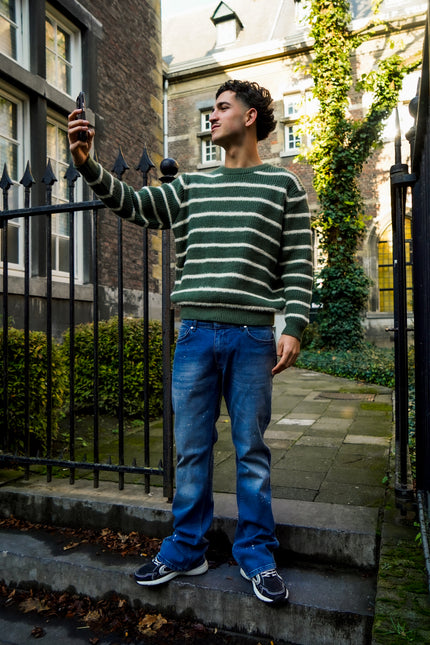 Sweater "Green strippes"