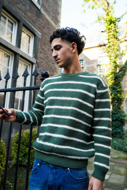 Sweater "Green strippes"