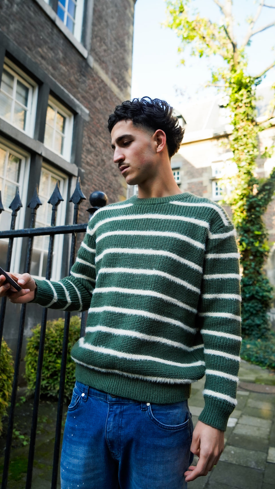 Sweater "Green strippes"