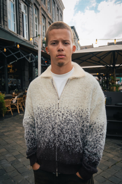 Cream & mocha jacket