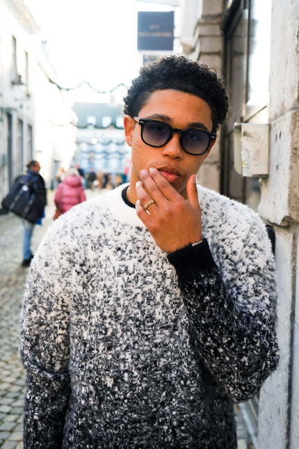 Sweater "B/W Fluffy"