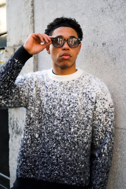 Sweater "B/W Fluffy"